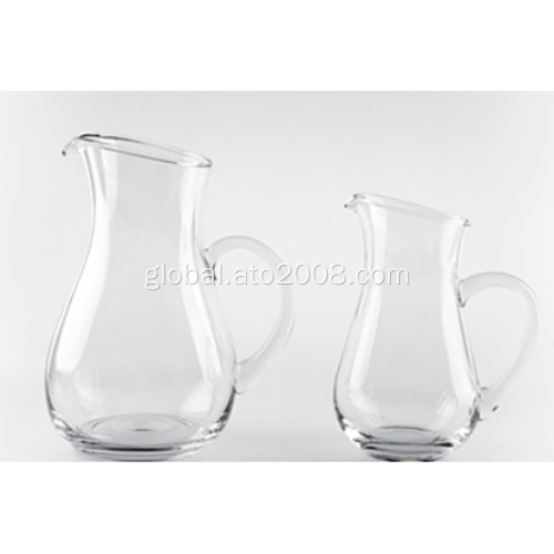Gold Decal Glass Decanter Clear Glass Pitcher Decanter With Decal Factory